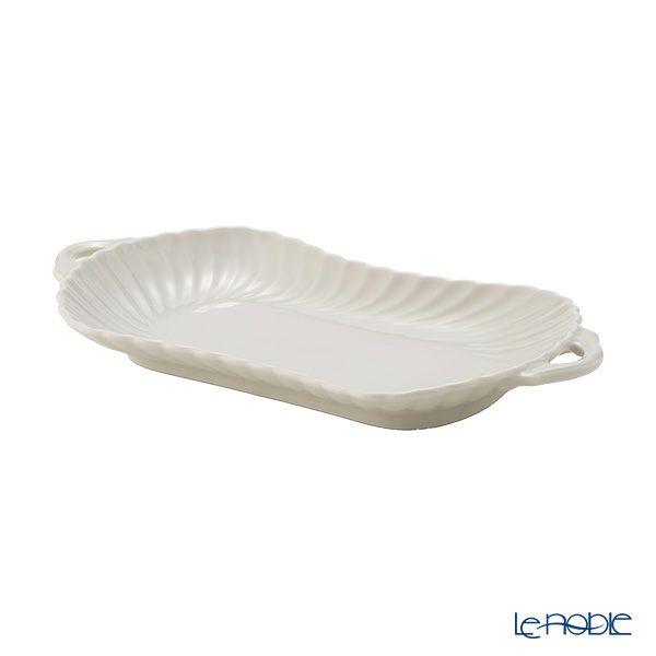 マルミツポテリ スタジオエム トゥインクル プレート 26cm アイボリー