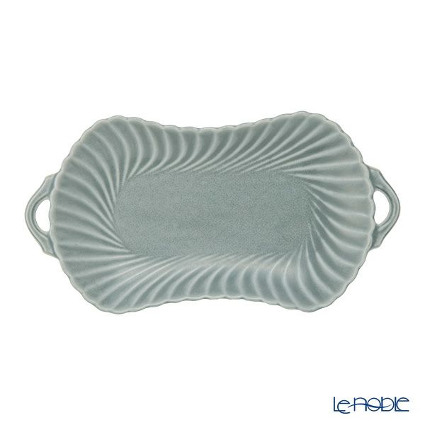 マルミツポテリ スタジオエム トゥインクル プレート 26cm ブルーグレー