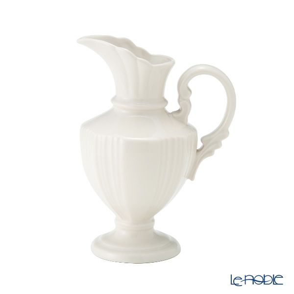 マルミツポテリ スタジオエム グラシュ ピッチャー／ベース ホワイト H20cm 580ml