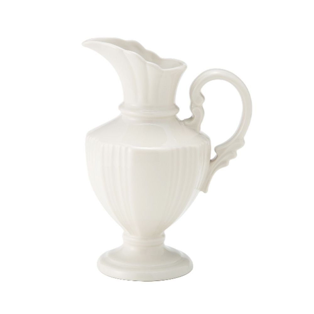 マルミツポテリ スタジオエム グラシュ ピッチャー／ベース ホワイト H20cm 580ml