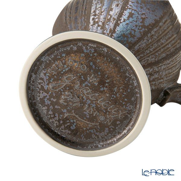 マルミツポテリ スタジオエム グラシュ ピッチャー／ベース ブロンズ H20cm 580ml