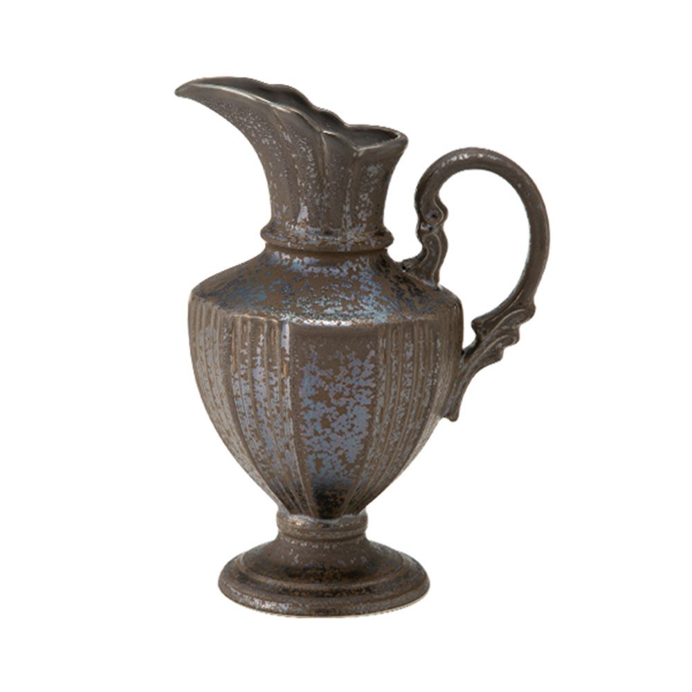 マルミツポテリ スタジオエム グラシュ ピッチャー／ベース ブロンズ H20cm 580ml