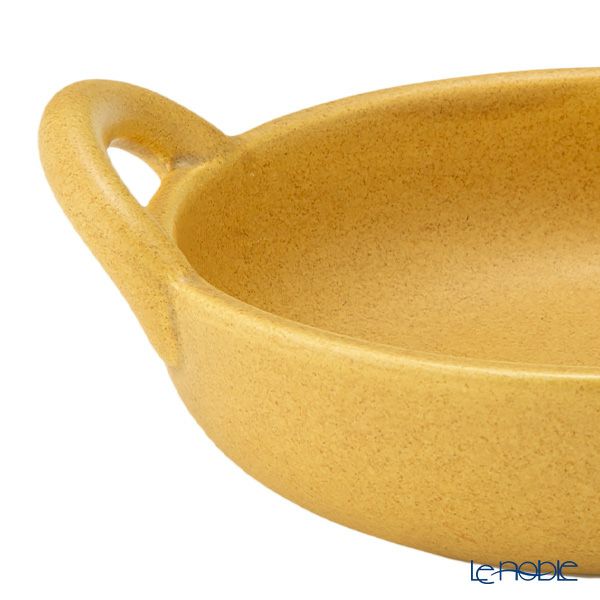 マルミツポテリ スタジオエム フントス 耐熱ボウル 430ml マスタード 直火可能・IH不可