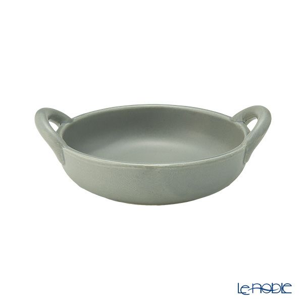 マルミツポテリ スタジオエム フントス 耐熱ボウル 430ml グレー 直火可能・IH不可