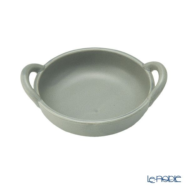 マルミツポテリ スタジオエム フントス 耐熱ボウル 430ml グレー 直火可能・IH不可