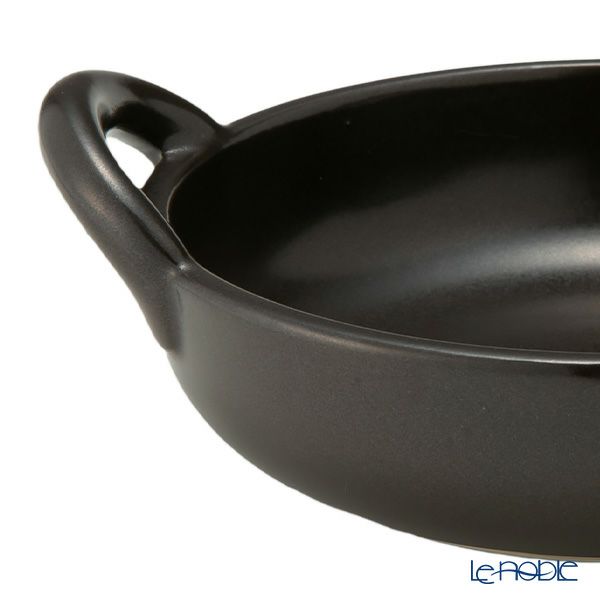 マルミツポテリ スタジオエム フントス 耐熱ボウル 430ml 黒 直火可能・IH不可