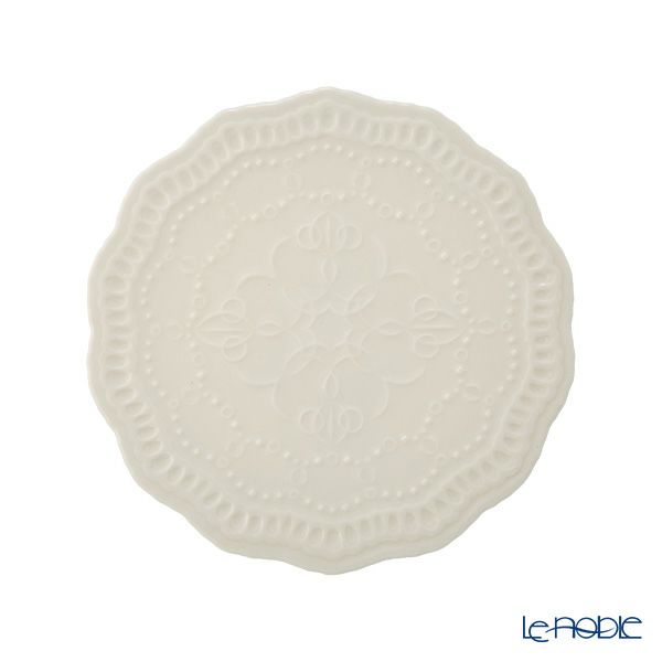 マルミツポテリ スタジオエム エタンセル プレート 17cm ホワイト