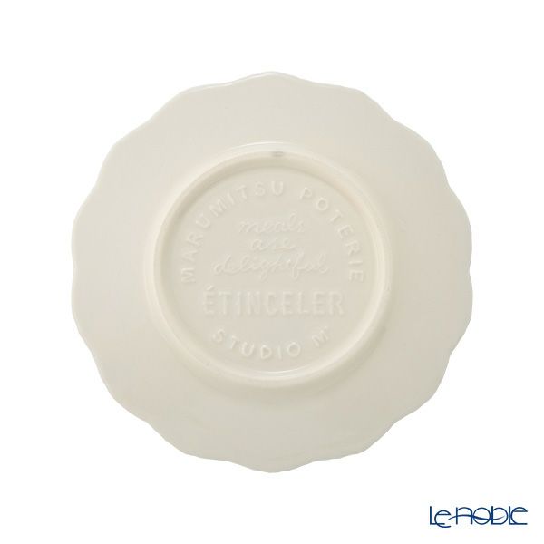 マルミツポテリ スタジオエム エタンセル プレート 17cm ホワイト