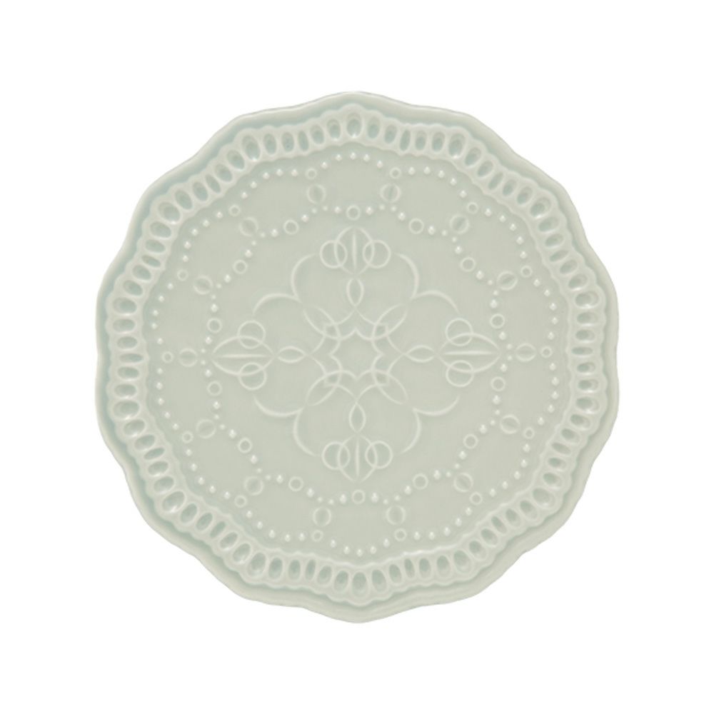 マルミツポテリ スタジオエム エタンセル プレート 17cm ブルーグレー