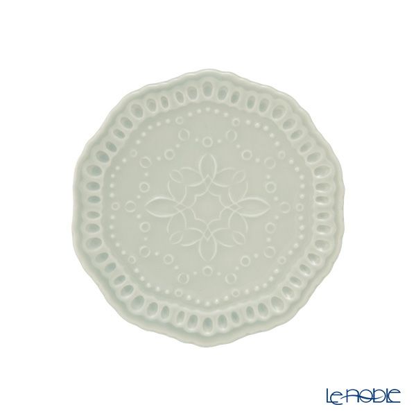 マルミツポテリ スタジオエム エタンセル プレート 12cm ブルーグレー