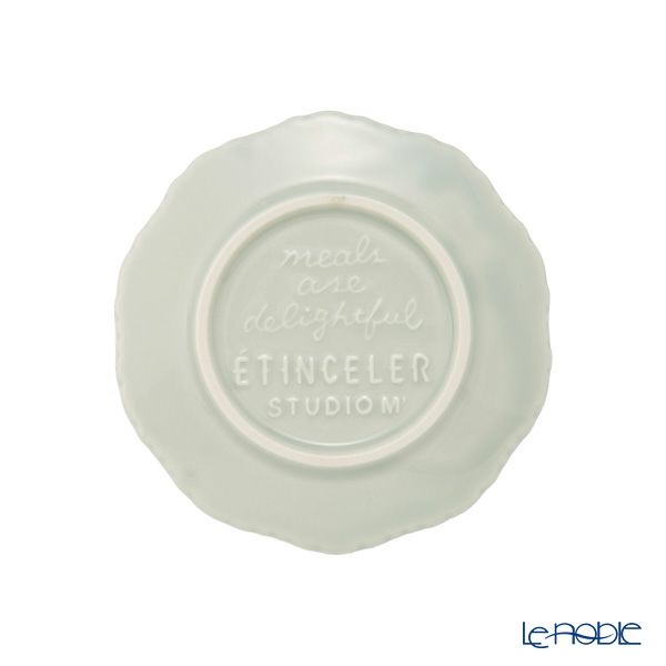 マルミツポテリ スタジオエム エタンセル プレート 12cm ブルーグレー