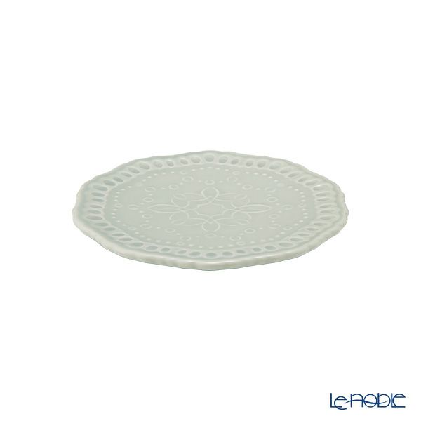 マルミツポテリ スタジオエム エタンセル プレート 12cm ブルーグレー