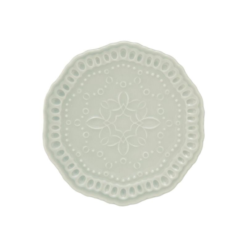 マルミツポテリ スタジオエム エタンセル プレート 12cm ブルーグレー