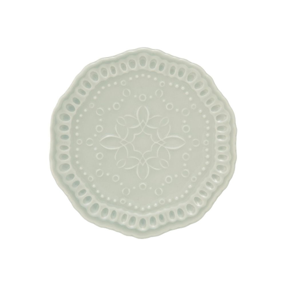 マルミツポテリ スタジオエム エタンセル プレート 12cm ブルーグレー