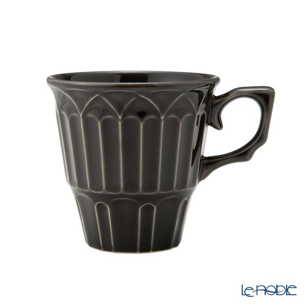 マルミツポテリ スタジオエム ロンブル マグカップ 220ml チャコール
