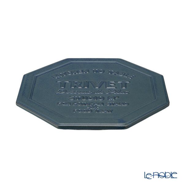 マルミツポテリ スタジオエム トリベット／鍋敷き ネイビー 20×20cm