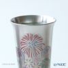 丸モ高木陶器 温度で色が変わる 冷感純銅錫被 タンブラー 花火 150ml