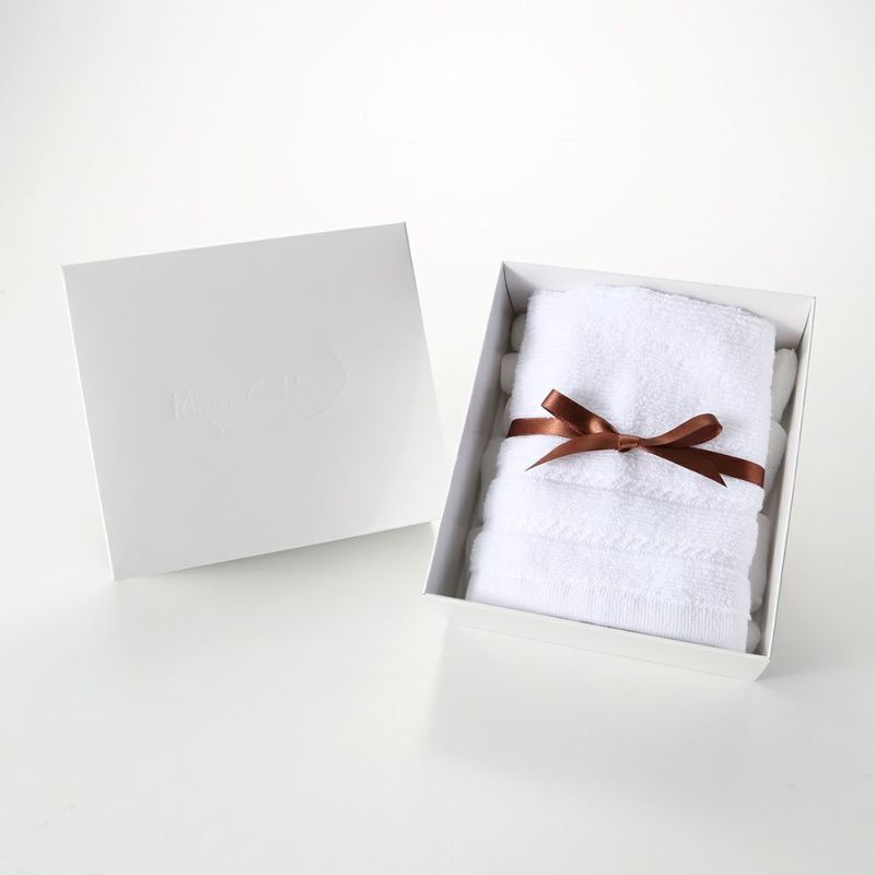 マイクロコットン レギュラー ハンドタオル ホワイト（箱付）