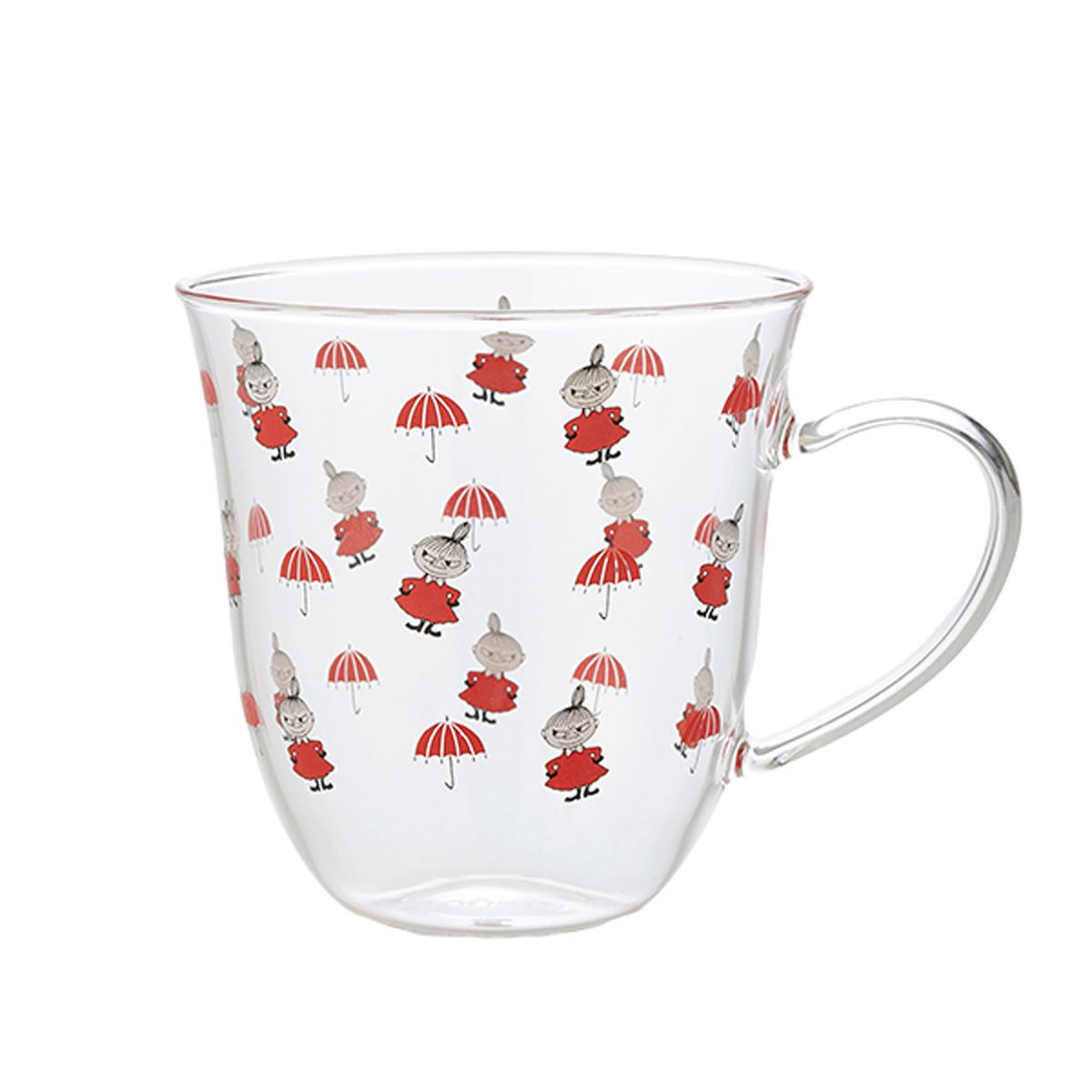 ムーミン グラスウェア Simple 耐熱マグカップ リトルミイ