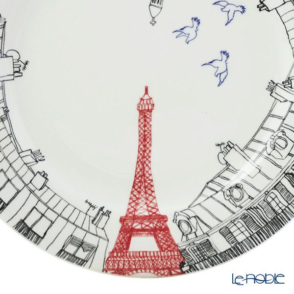 ジアン（Gien） サ・セ・パリ デザートプレート 22cm エッフェル塔