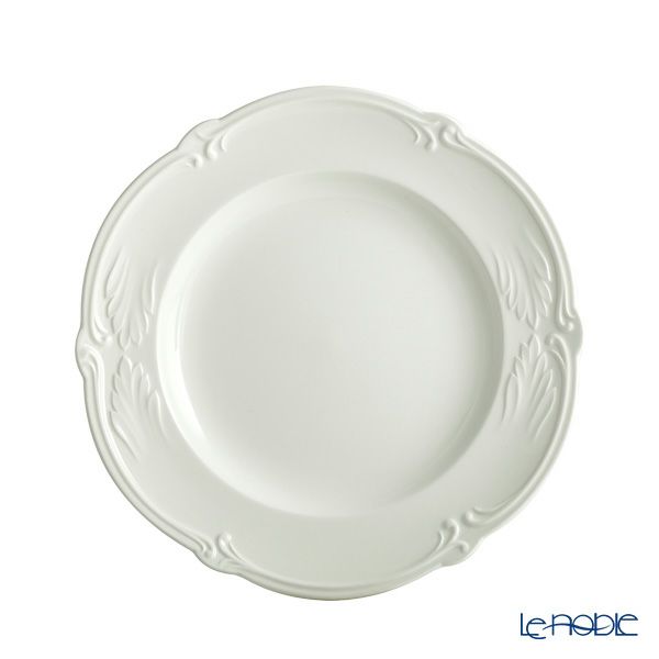 ジアン（Gien） ロカイユ・ブラン カナッペプレート16.5cm