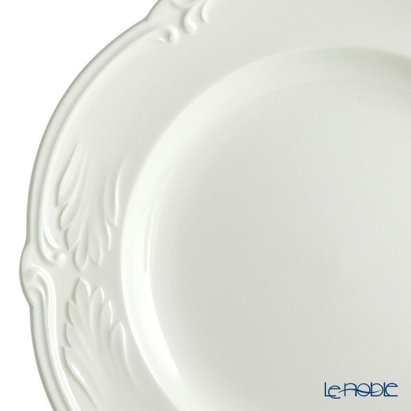 ジアン（Gien） ロカイユ・ブラン カナッペプレート16.5cm