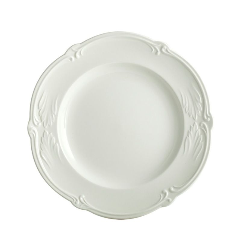 ジアン（Gien） ロカイユ・ブラン カナッペプレート16.5cm
