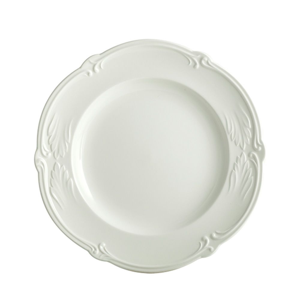 ジアン（Gien） ロカイユ・ブラン カナッペプレート16.5cm