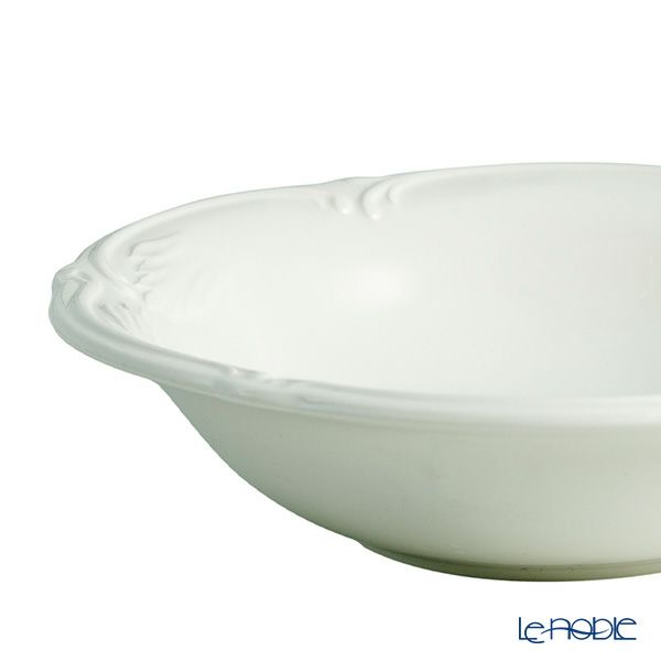 ジアン（Gien） ロカイユ・ブラン シリアルボウル 18cm