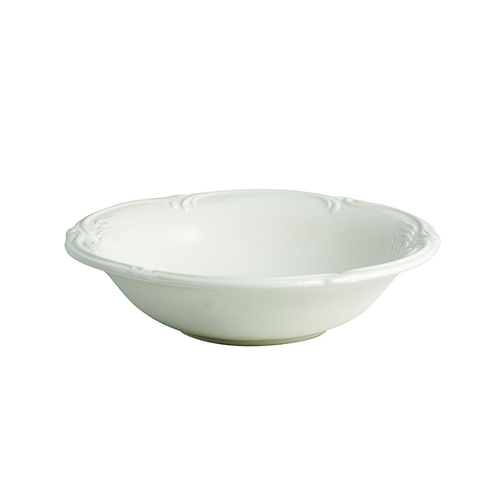 ジアン（Gien） ロカイユ・ブラン シリアルボウル 18cm