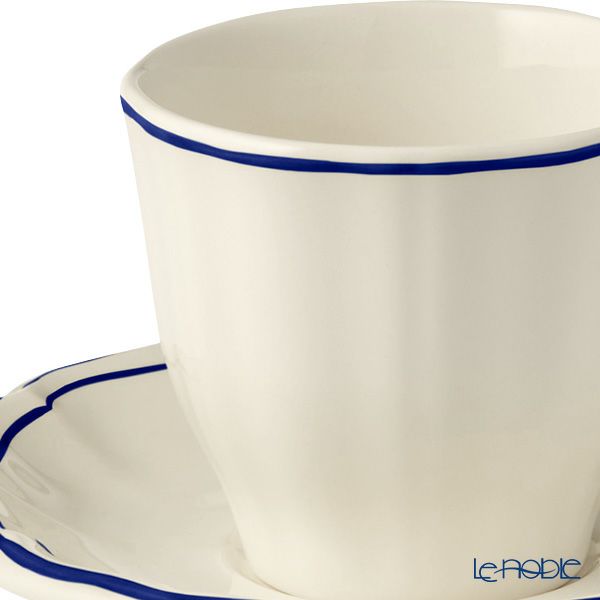 ジアン（Gien） フィレコバルト ティーカップ＆ソーサー 175ml