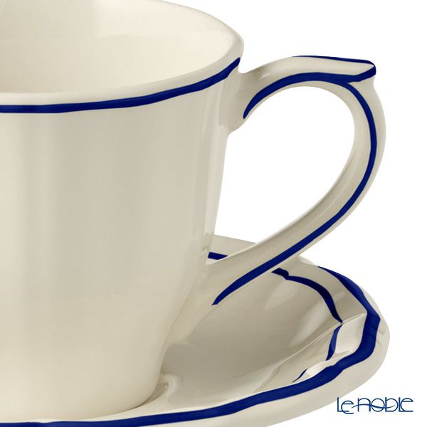 ジアン（Gien） フィレコバルト ティーカップ＆ソーサー 175ml