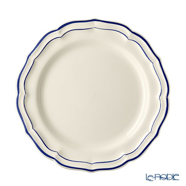 ジアン（Gien） フィレコバルト ディナープレート 27.4cm