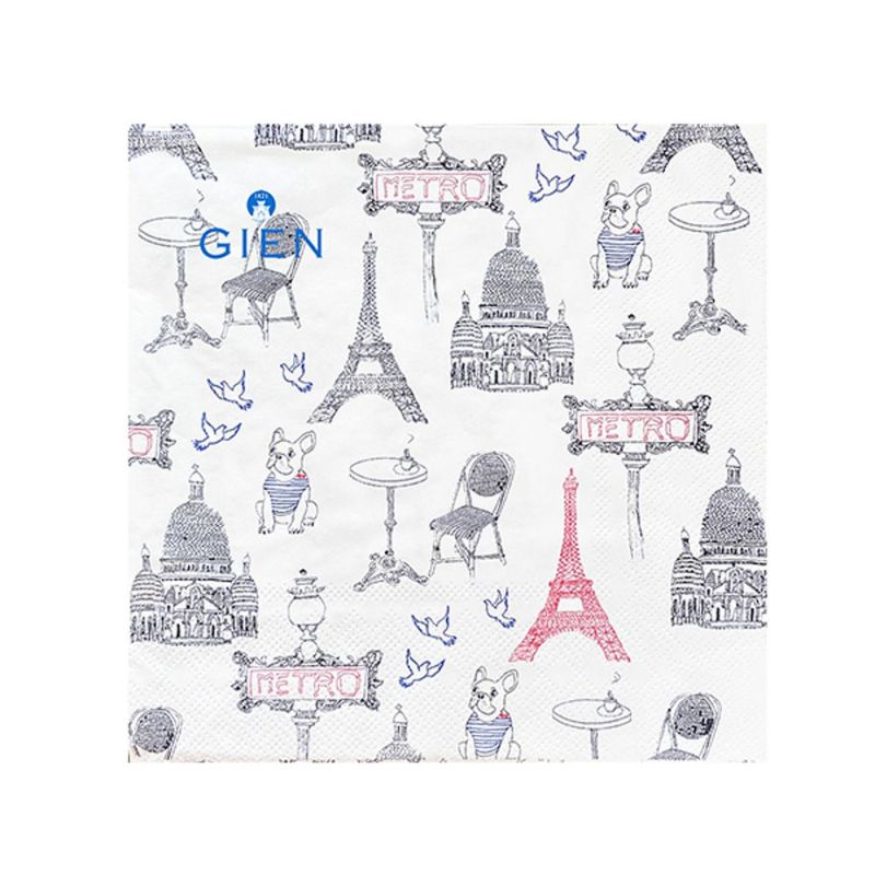 ジアン（Gien） サ・セ・パリ ペーパーナプキン 33×33 20枚入