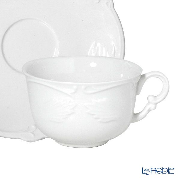 ジアン（Gien） ロカイユ・ブラン ティーカップ＆ソーサー 180ml