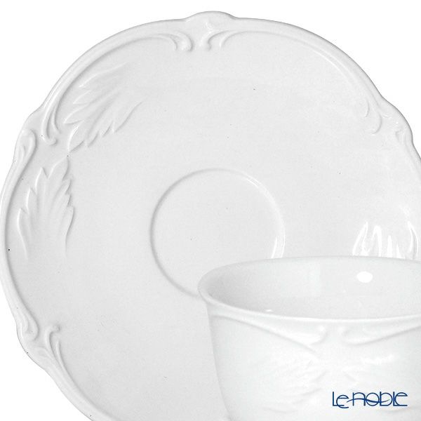 ジアン（Gien） ロカイユ・ブラン ティーカップ＆ソーサー 180ml