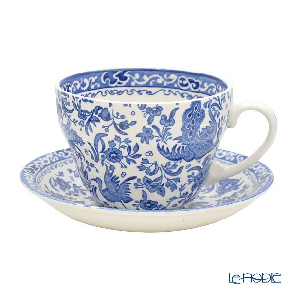 バーレイ ブルーリーガルピーコック ブレックファーストカップ＆ソーサー 430ml