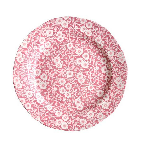 バーレイ ピンクキャリコ プレート 21.5cm