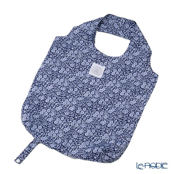 バーレイ ブルーキャリコ エコバッグ 37.5×41cm ポリエステル100%