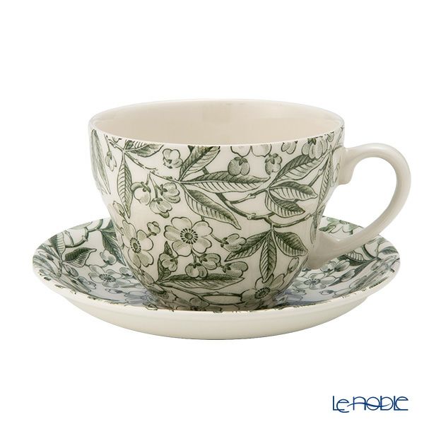 バーレイ グリーンプルナス ブレックファーストカップ＆ソーサー 430ml