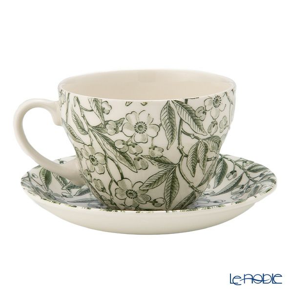 バーレイ グリーンプルナス ブレックファーストカップ＆ソーサー 430ml