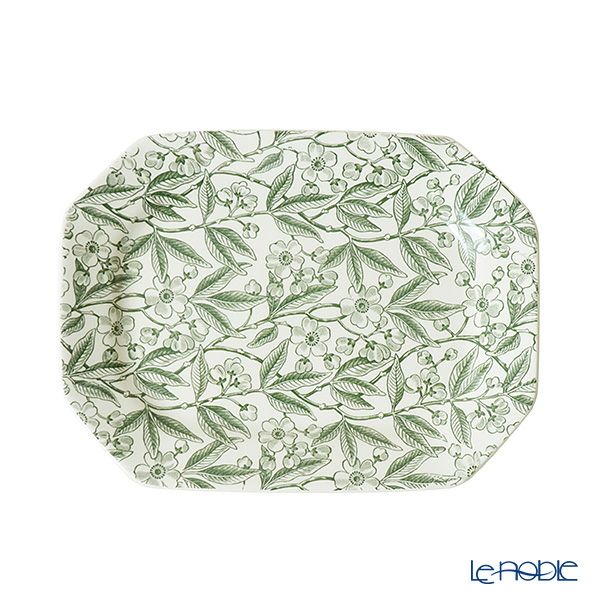 バーレイ グリーンプルナス スクエアディッシュ／角皿 25cm