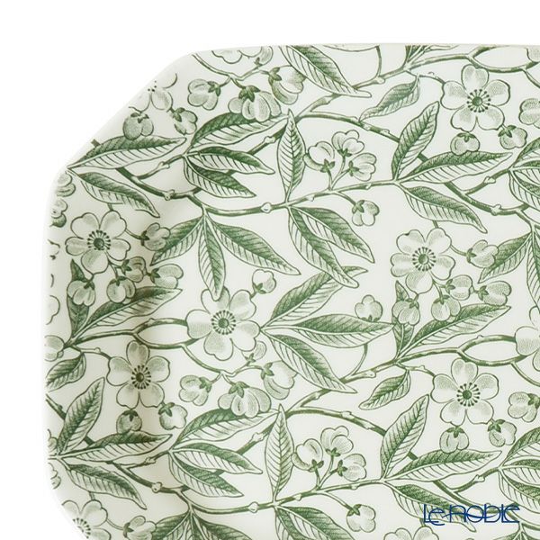 バーレイ グリーンプルナス スクエアディッシュ／角皿 25cm