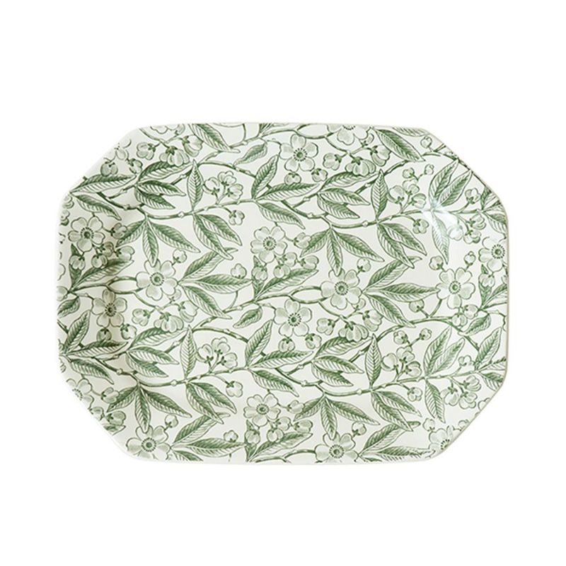 バーレイ グリーンプルナス スクエアディッシュ／角皿 25cm
