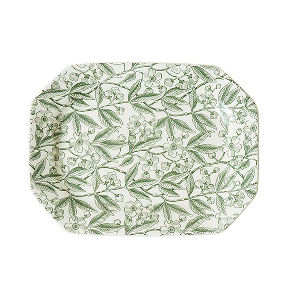 バーレイ グリーンプルナス スクエアディッシュ／角皿 25cm