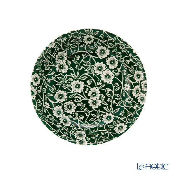 バーレイ ダークグリーンキャリコ フルーツプレート／ボウル 12cm