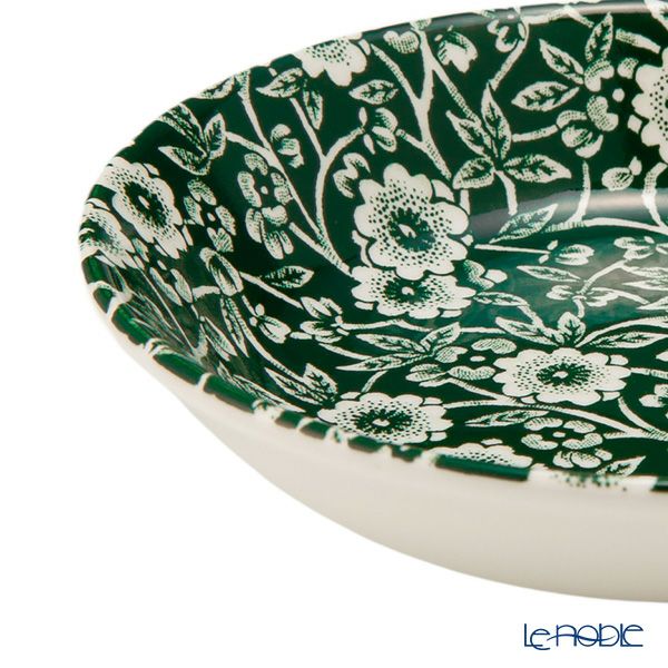 バーレイ ダークグリーンキャリコ フルーツプレート／ボウル 12cm