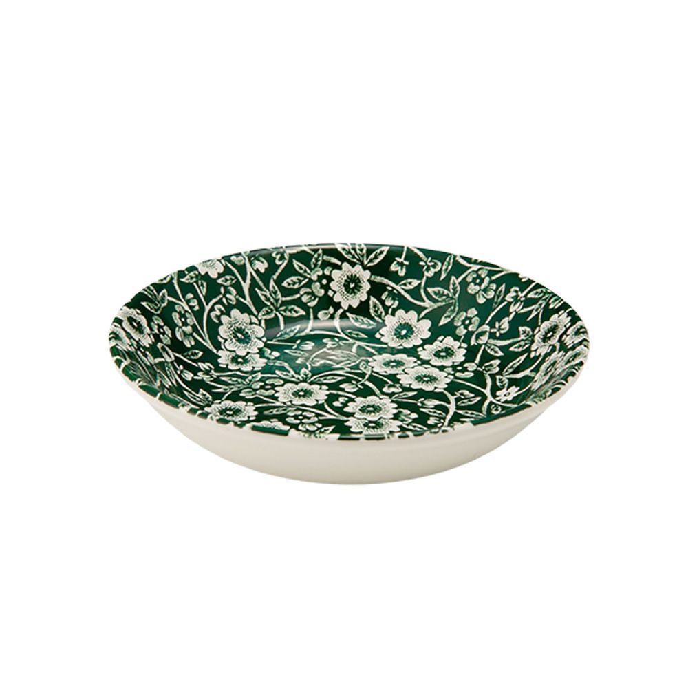 バーレイ ダークグリーンキャリコ フルーツプレート／ボウル 12cm