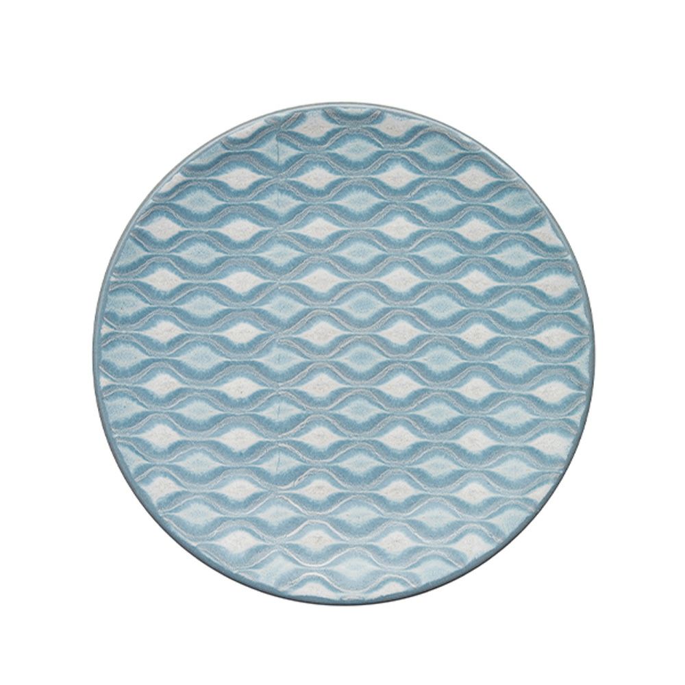 Denby デンビー インプレッション スモールプレート 17cm ブルーアクセント