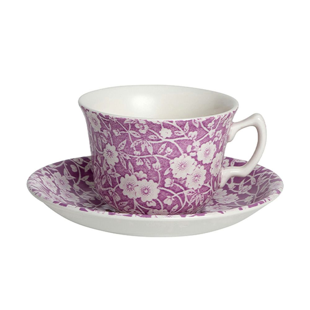 バーレイ ブロッサムキャリコ ティーカップ＆ソーサー 220ml